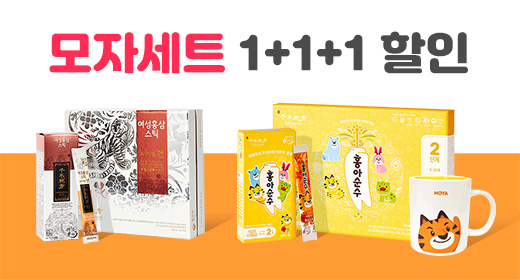 [회원전용] 모자세트 여성홍삼스틱+홍아순수2단계+머그컵